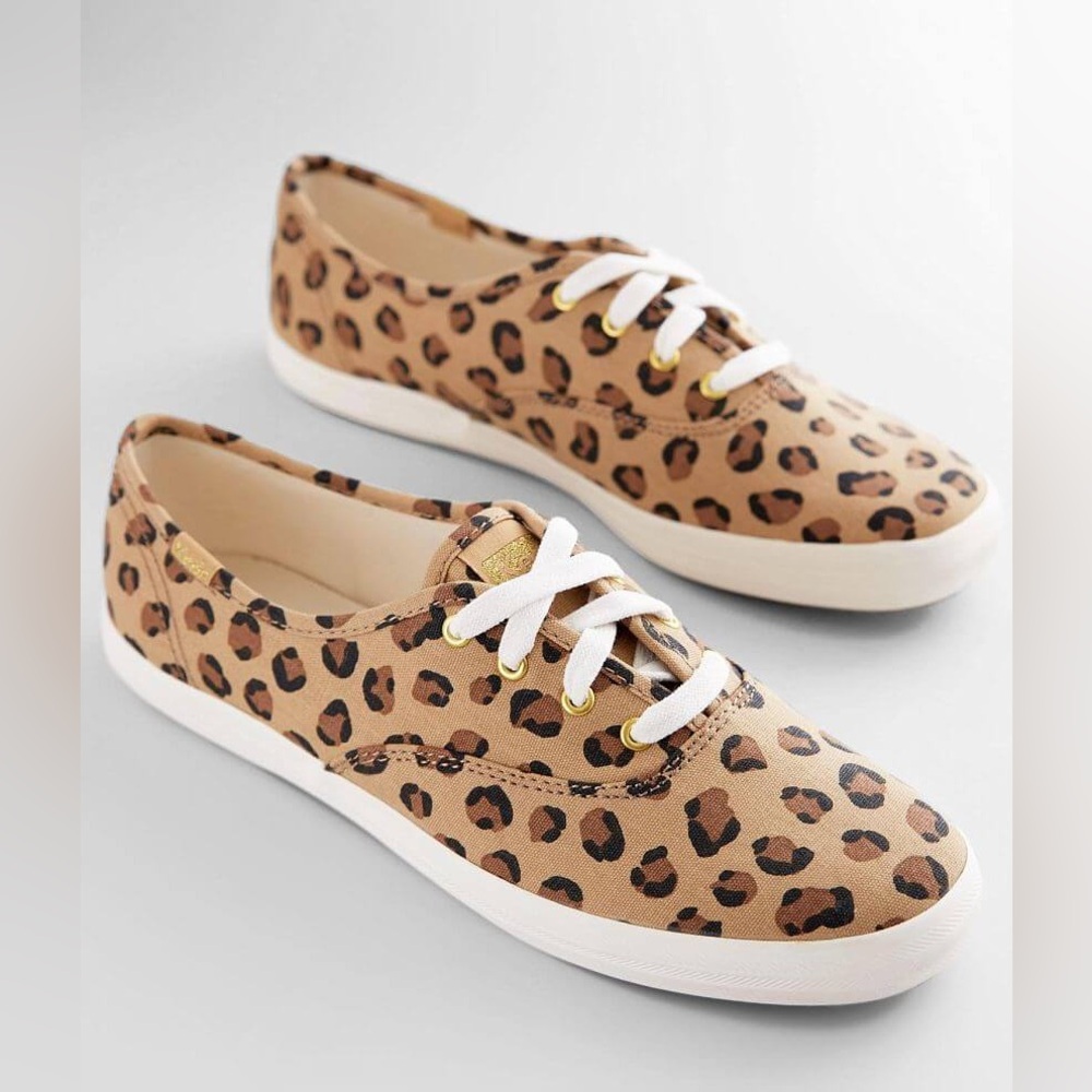 Keds leopard print sneakers size 8